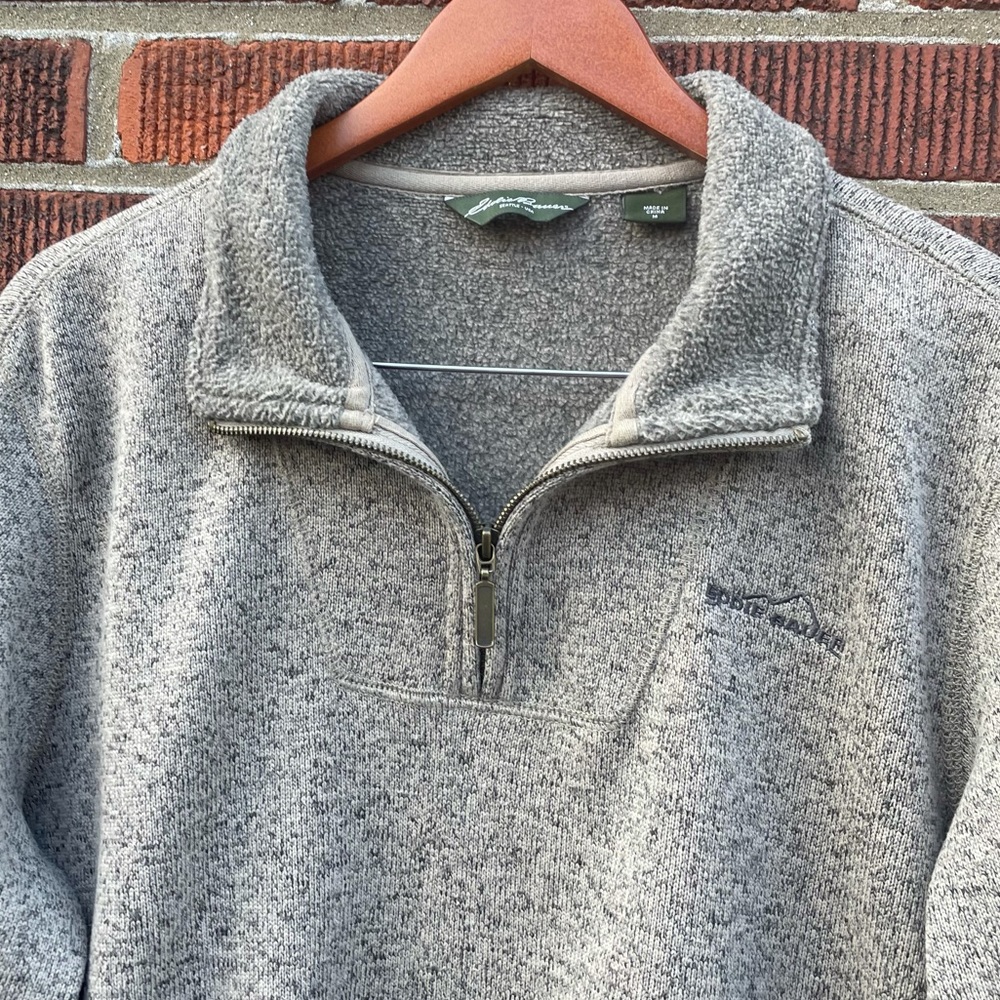 Eddie Bauer Half Zip Pullover Sweater Size Medium - Picture 2 of 8